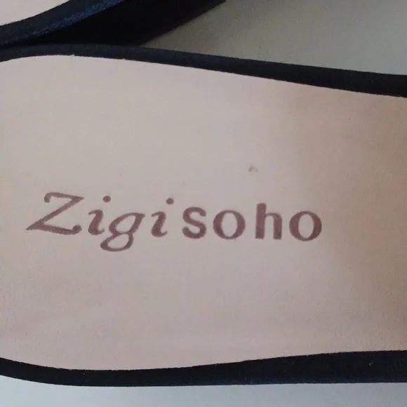 Zigi Soho Edina Black Satin Pearl & Crystal Slides ** SZ 9 - Picture 5 of 10